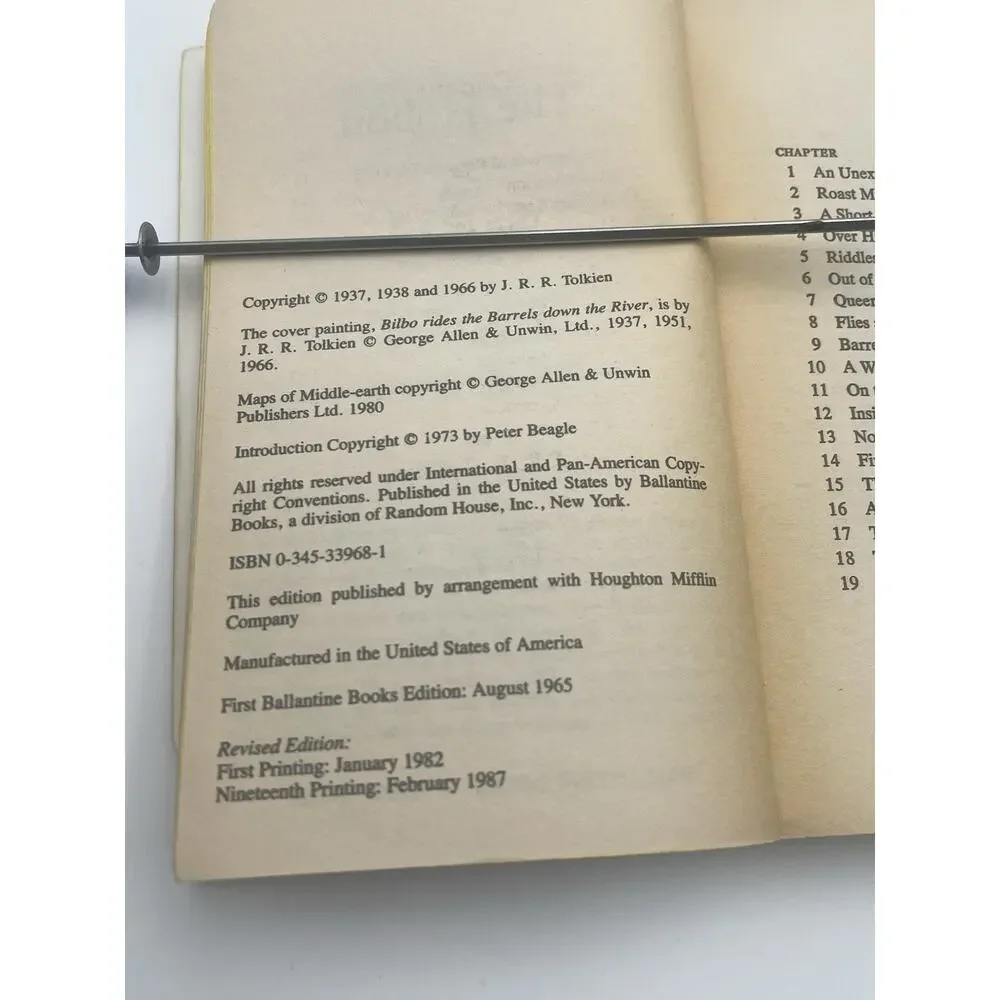 Lord of the Rings JRR Tolkien Box Set 1986 Ballantine 4 Paperback Books, Hobbit - Picture 6 of 16